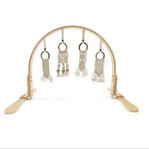 Organic Finn + Emma birch wood baby play gym